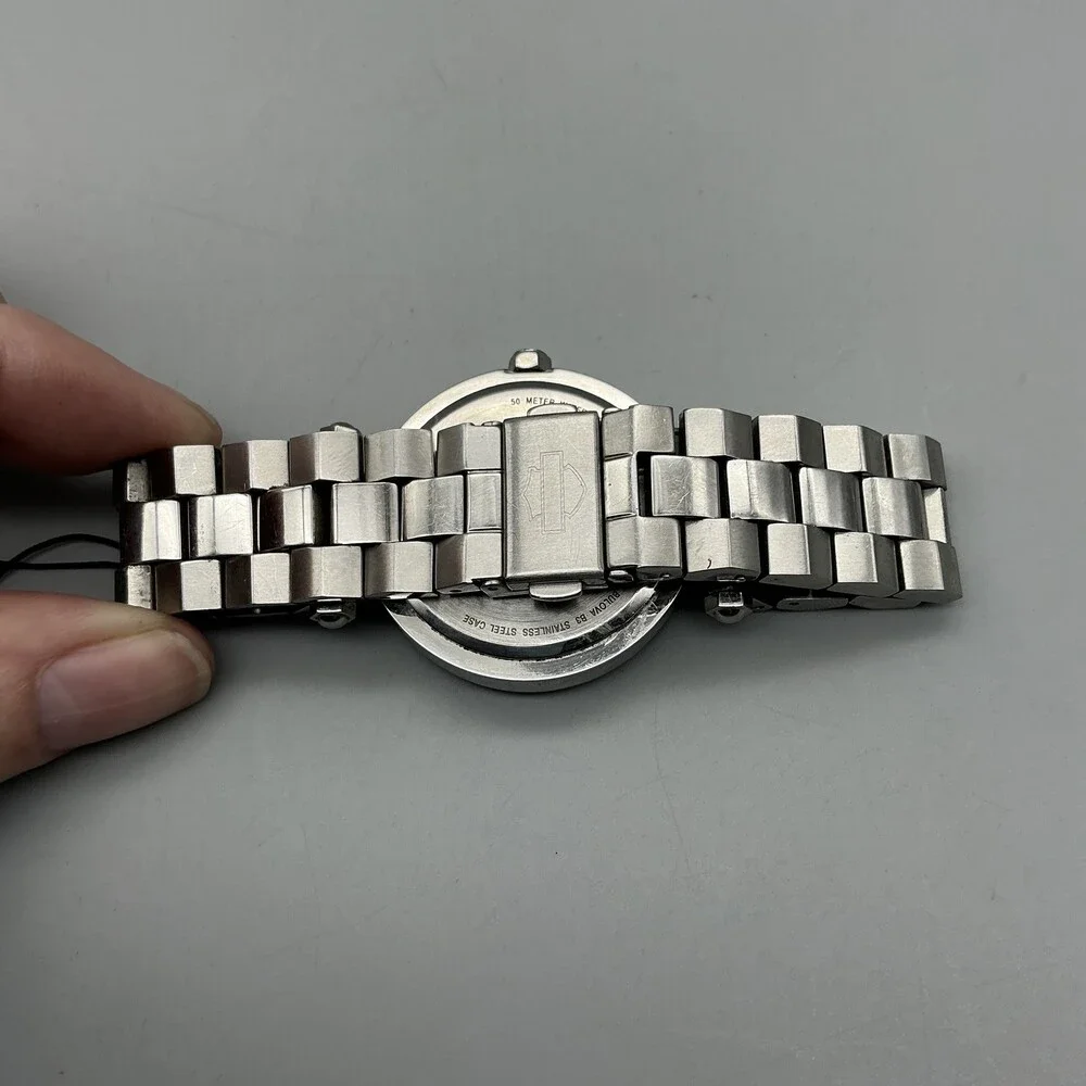 Harley-Davidson By Bulova Womens Watch 36mm Silver Dial 78L17 6.75